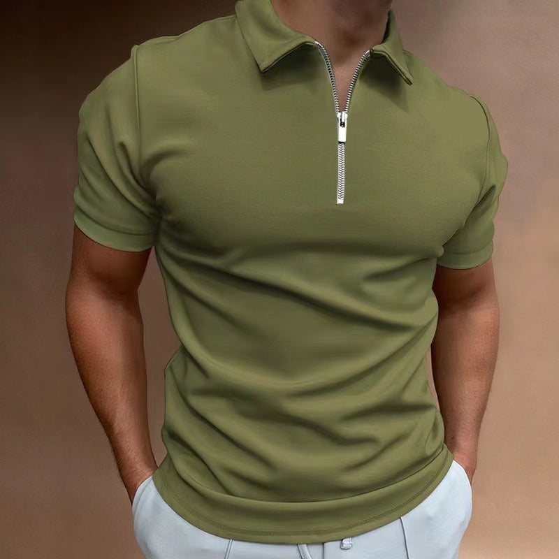 Men's Zip Polo Shirt