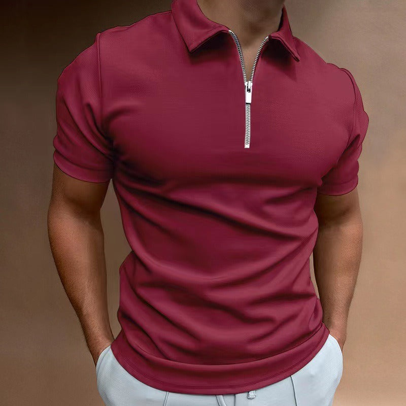 Men's Zip Polo Shirt