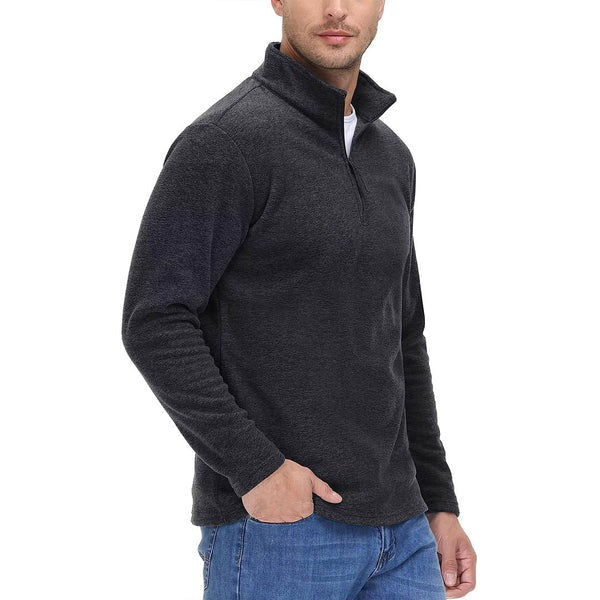 Men's Warm Fleece Half-Zip Jumper