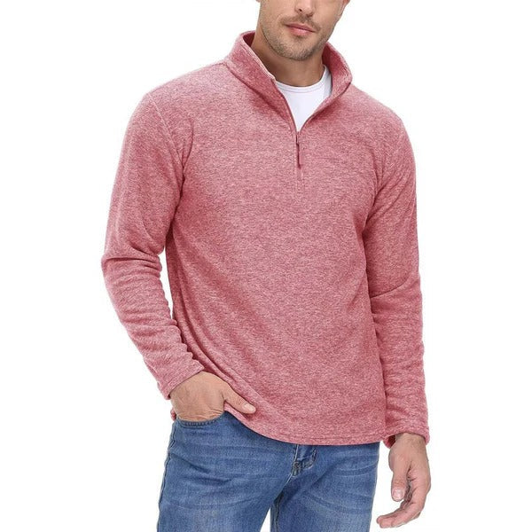 Men's Warm Fleece Half-Zip Jumper