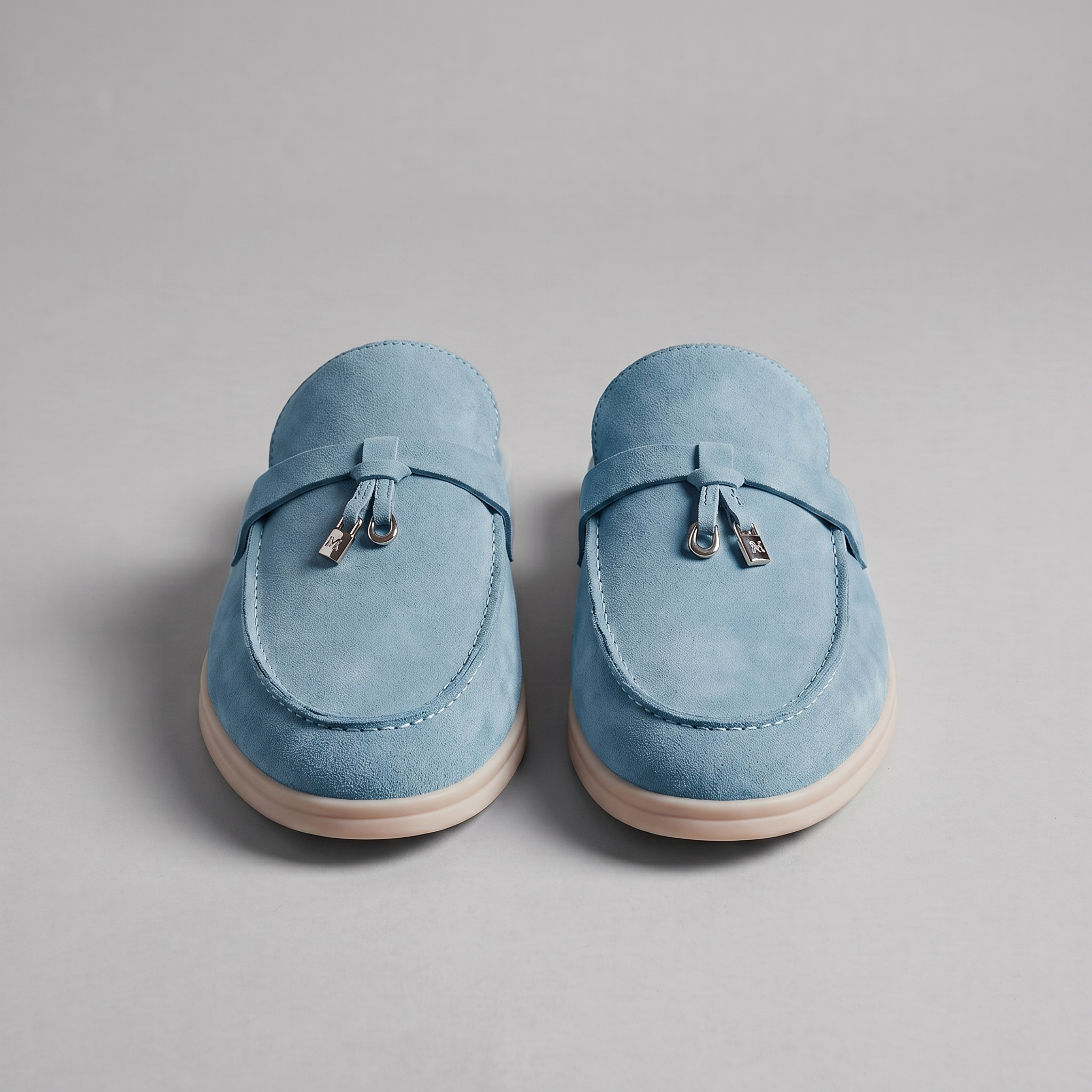 Men's Suede Mule Loafers
