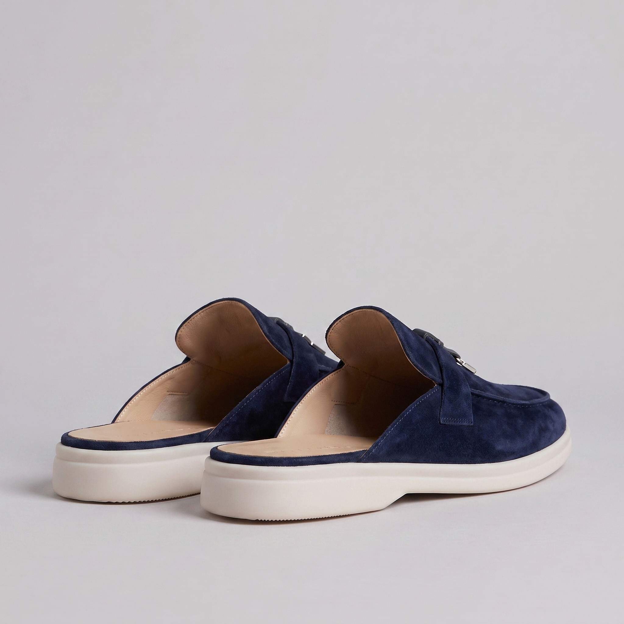 Men's Suede Mule Loafers