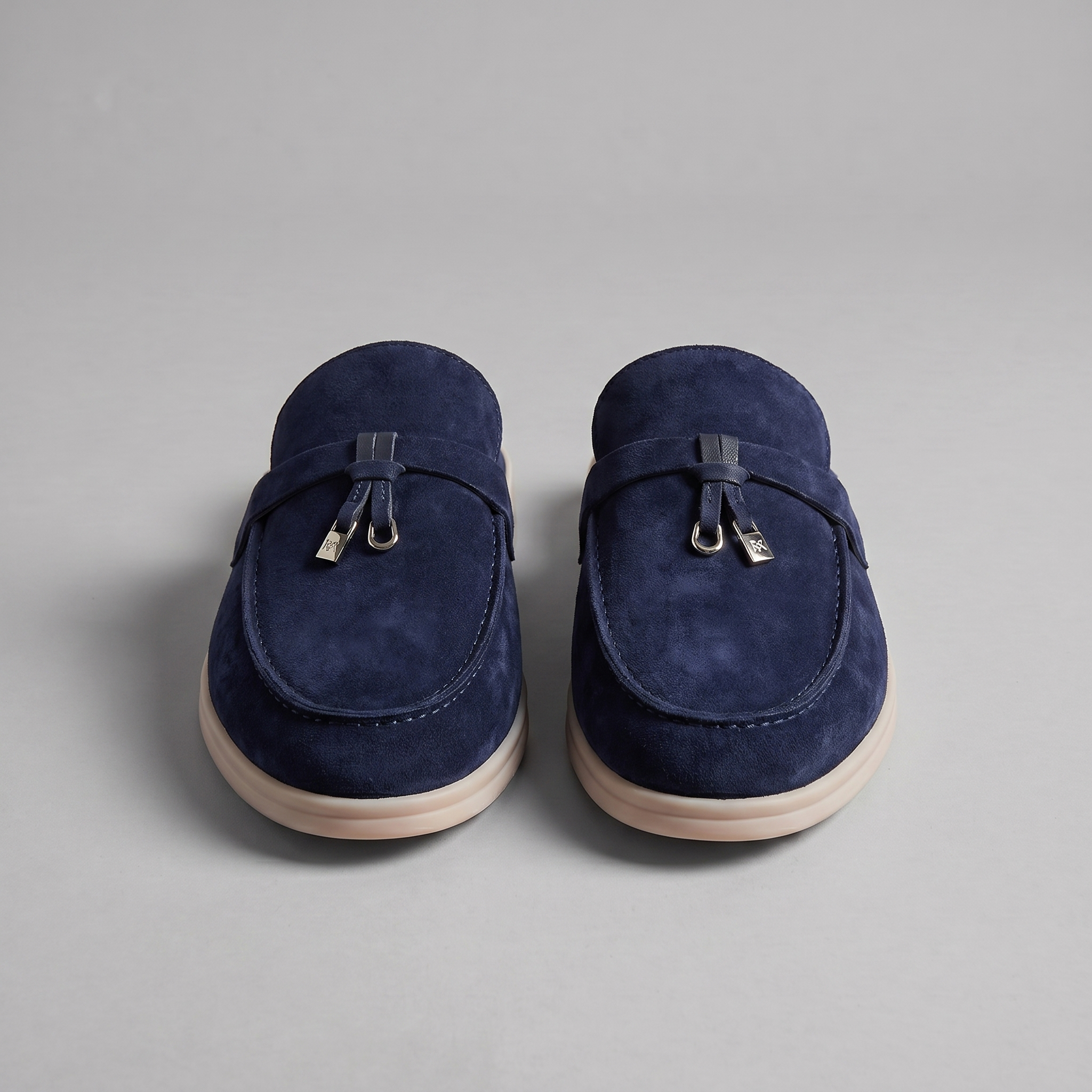 Men's Suede Mule Loafers