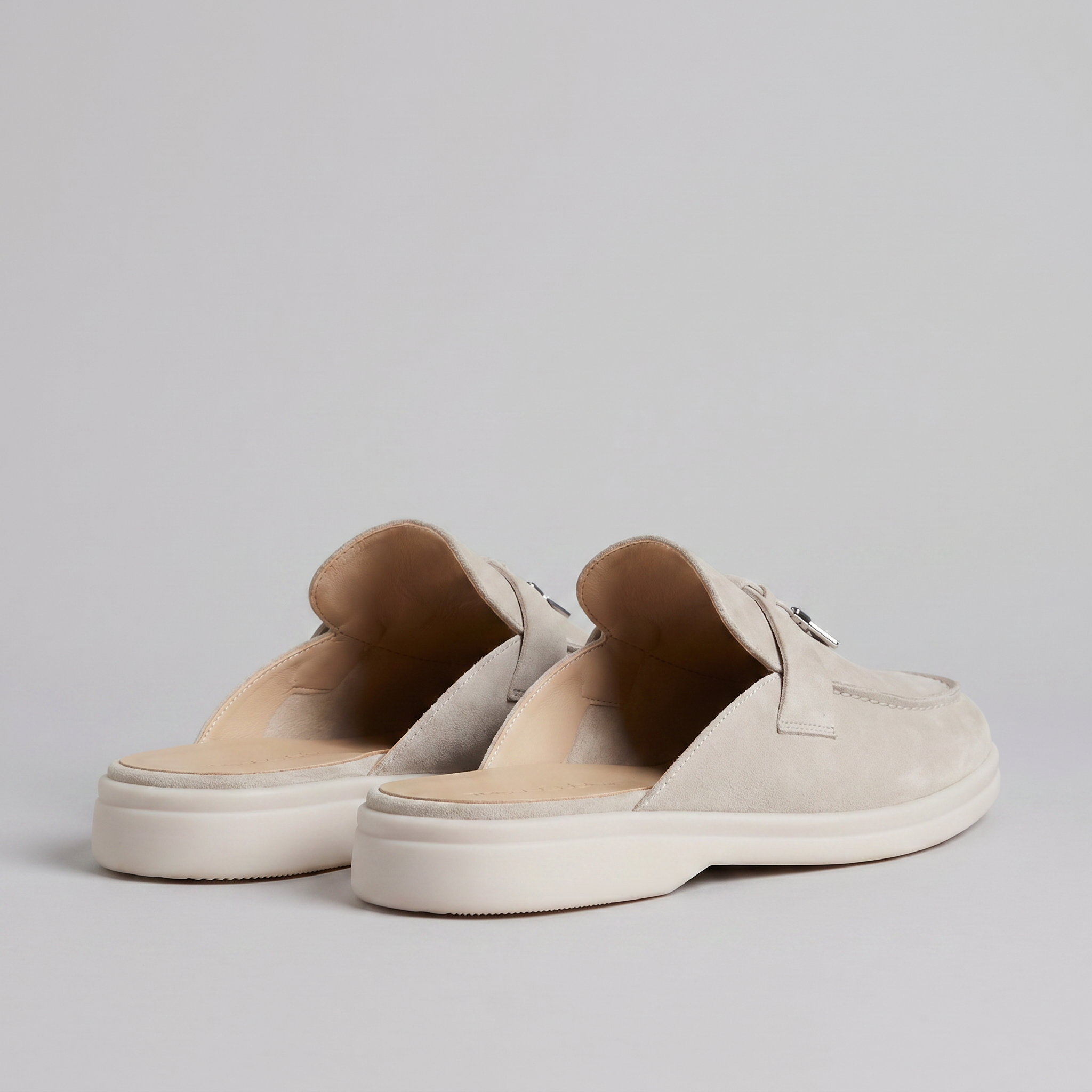 Men's Suede Mule Loafers