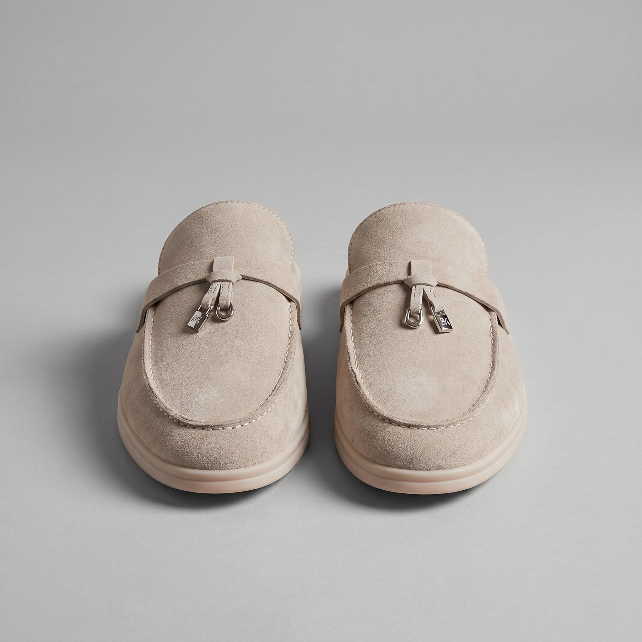Men's Suede Mule Loafers
