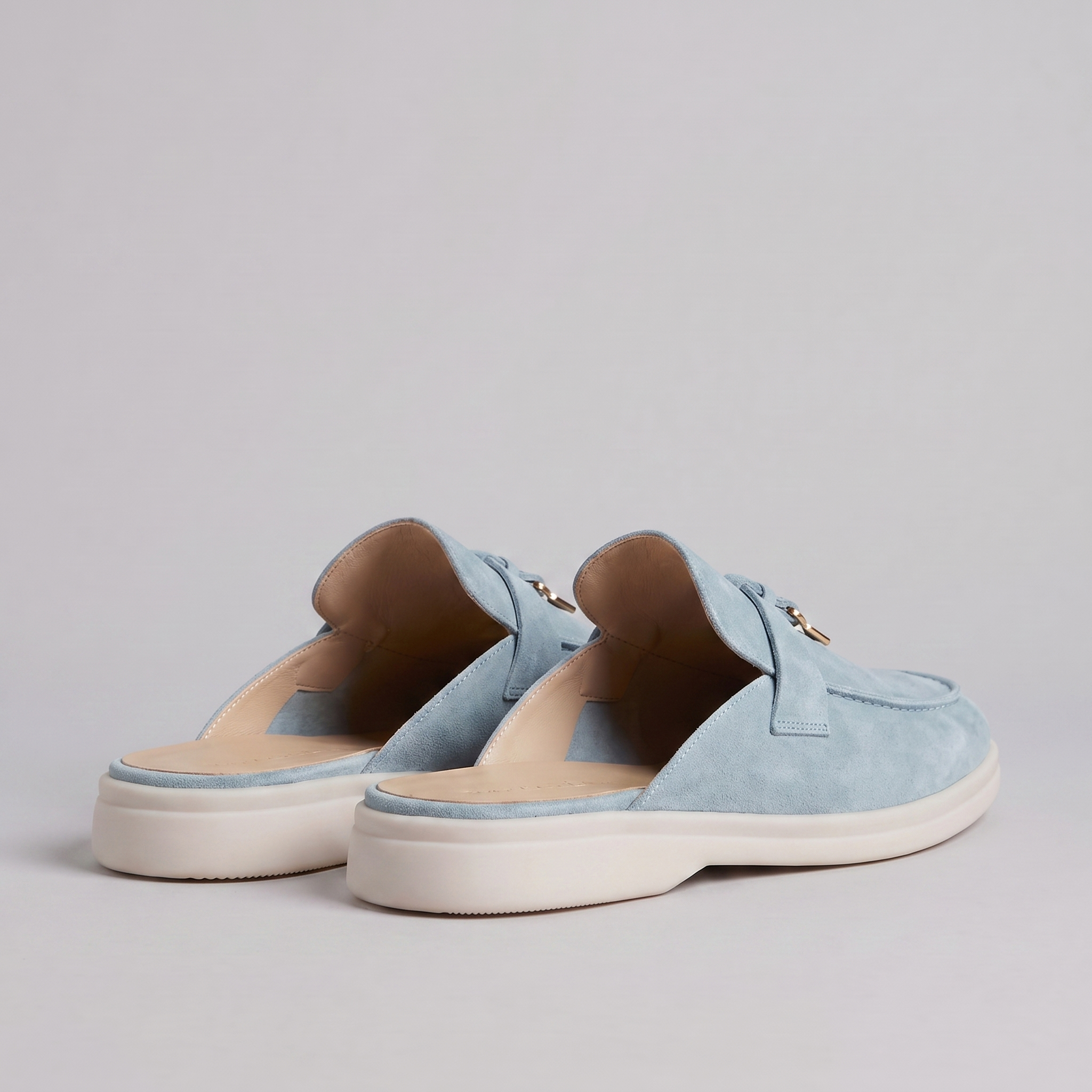 Men's Suede Mule Loafers